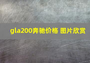 gla200奔驰价格 图片欣赏